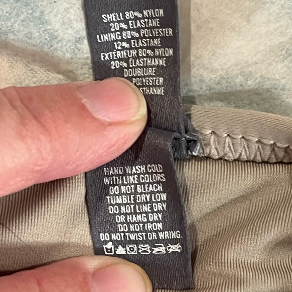 Aerie halter style bikini. Beige. Top is medium bottom is small - Picture 7 of 10